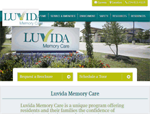 Tablet Screenshot of luvidacare.com